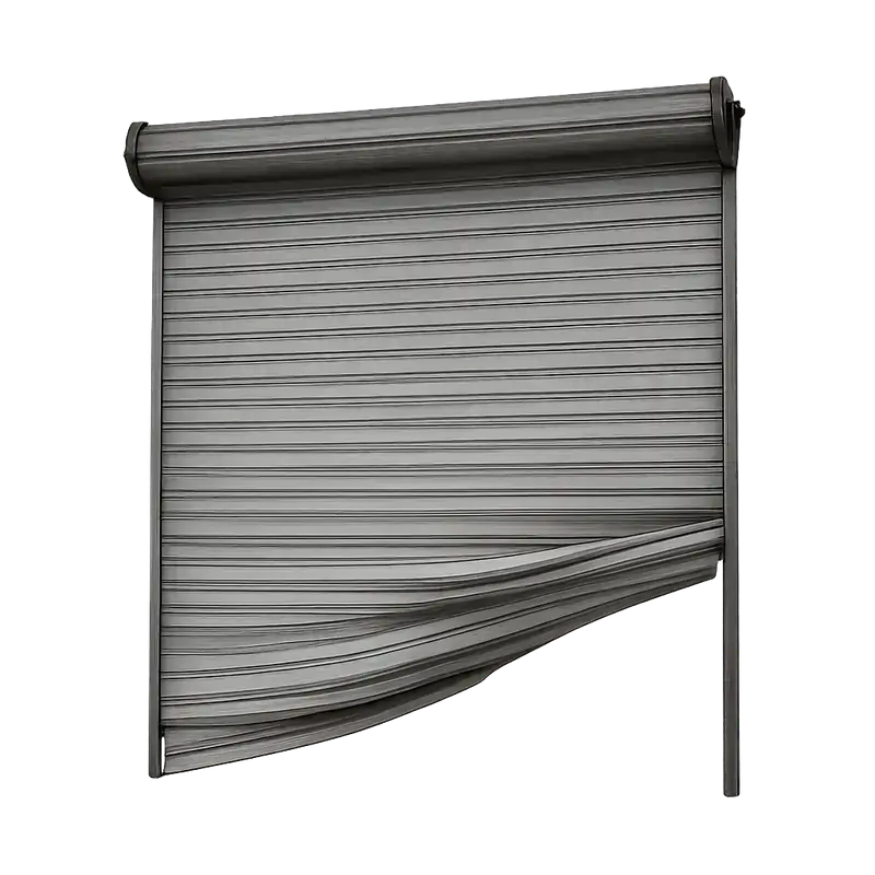 Technicien DRM débloquant un rideau métallique à Saint-Denis