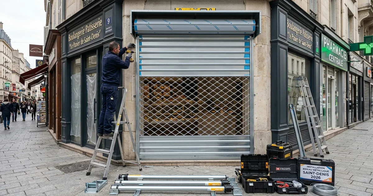 Délai Installation Rideau Métallique Commerce Saint-Denis 2026
